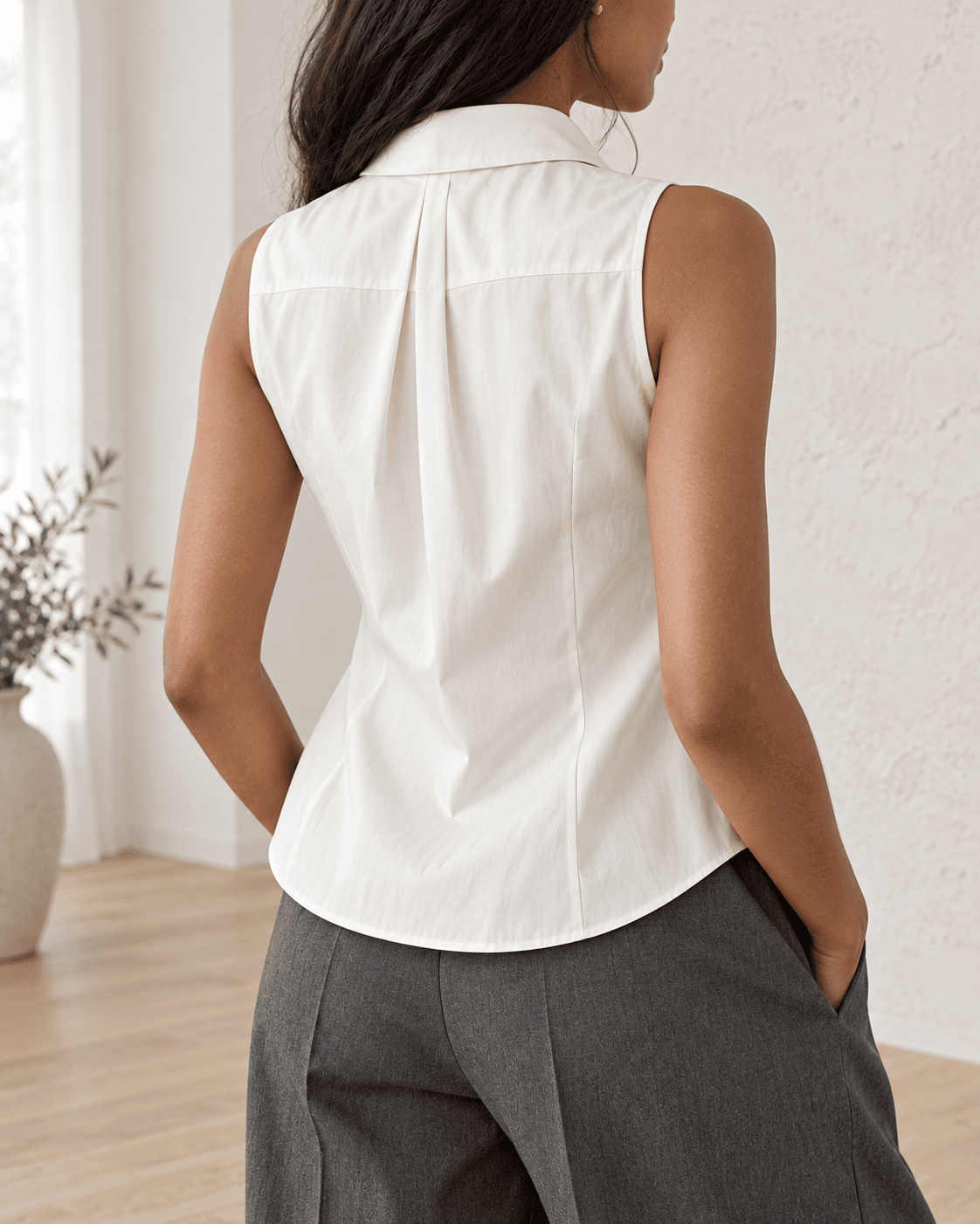 The Ivory Fold Blouse — view 1